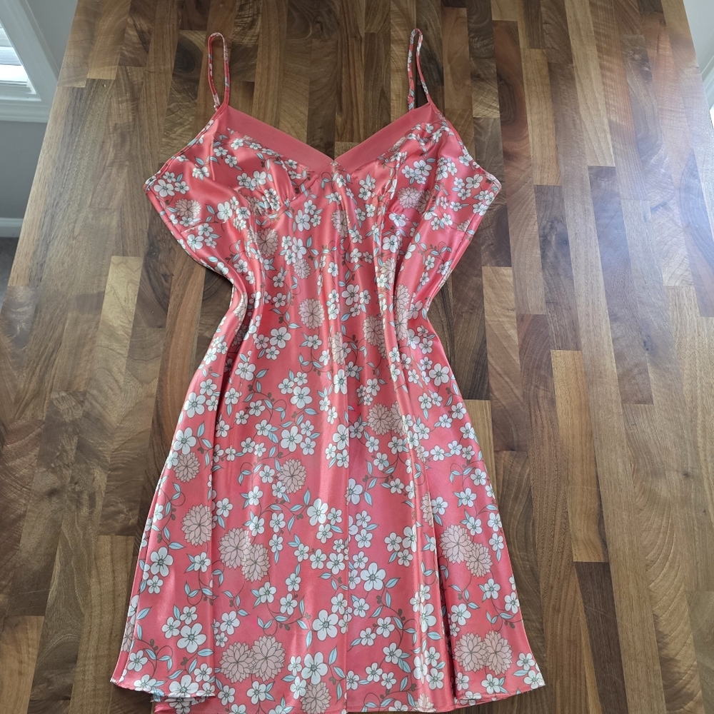 Y2K‎ Adonna Pink Floral Slip Dress Size XL